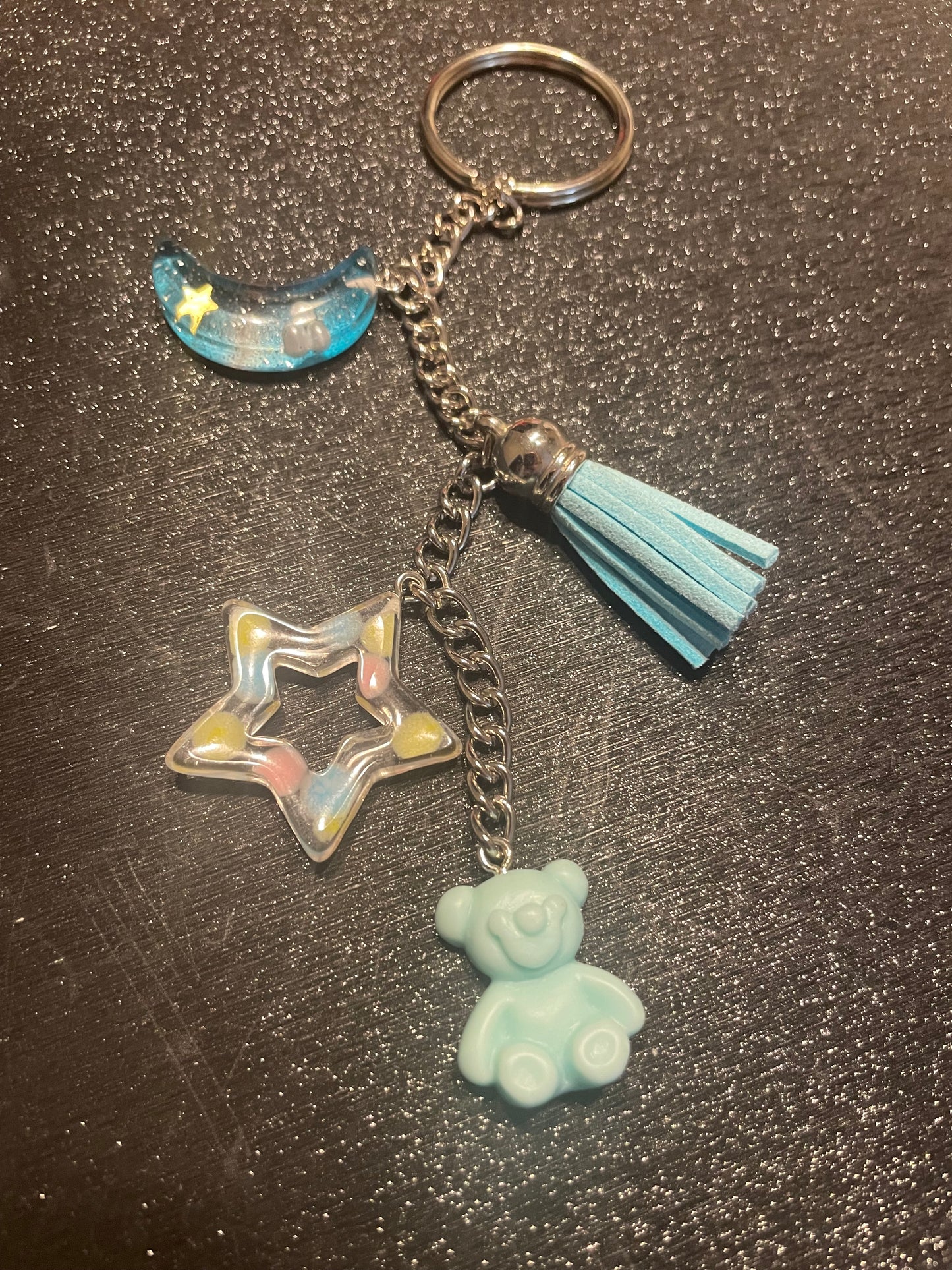 Starry night keychain