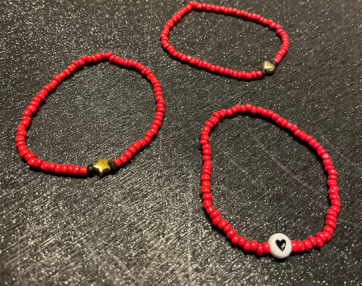 Red bracelets