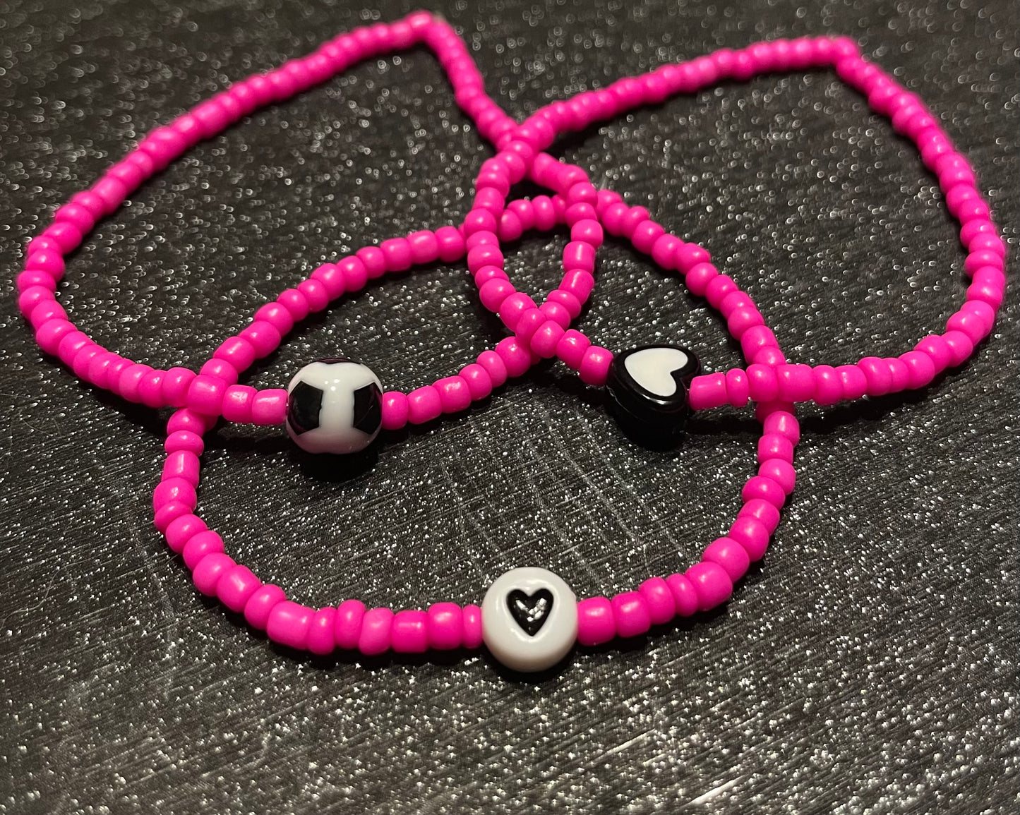 Pink bracelets